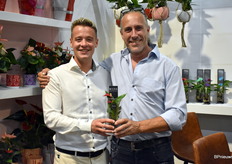 De stand van Houwenplant werd mede bemand Rick samen met zijn trotse vader Marcel.